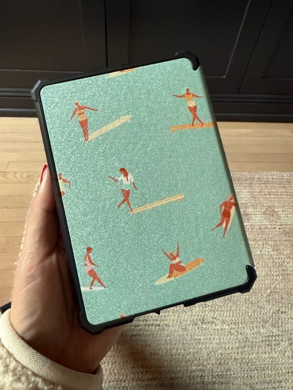 Mint Surf Print Kindle Case - Picture 2 of 4